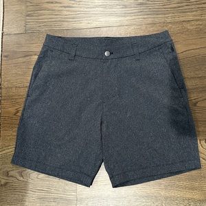 Lululemon Commission Classic Fit Short 7 inch inseam Grey Heathered Black